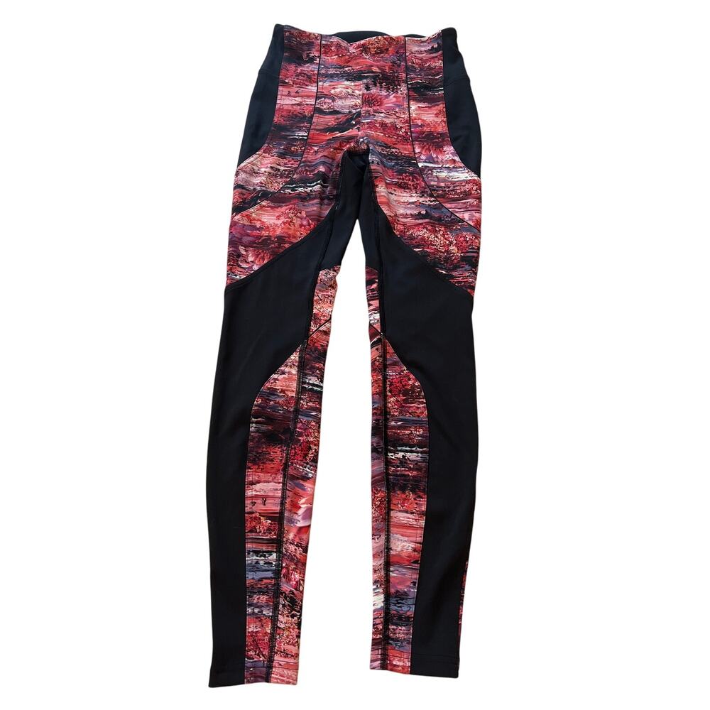 Lululemon Sweat Repeat Dahliascape Floral Everlux Tights Leggings Size 6